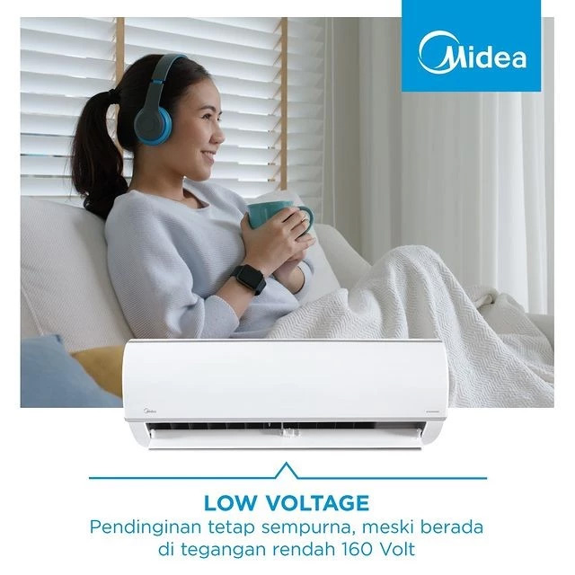 Midea AC Wall Mounted Split Standard Double Gold Fin 1 PK - MSFC-09CRN2X